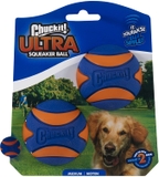 CHUCK IT! Ultra - Squeaker Ball, Medium, 2 Packs