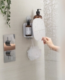 Kệ nhà tắm Joseph Joseph 70547 EasyStore™ White Shower Shelf with Removable Mirror