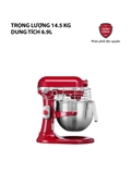 Máy Trộn Bát Nâng Chuyên Nghiệp 6.9l KitchenAid 5KSM7990XEER Professional Màu Đỏ