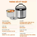 Nồi ủ giữ nhiệt La Gourmet 4.5L màu inox