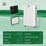 MÁY HÚT ẨM KÈM LỌC KHÔNG KHÍ GUME GM-D2