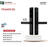 Khóa vân tay cửa nhôm Faster FS6600 BL
