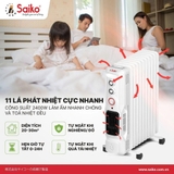 Máy Sưởi Dầu Saiko OR-8211T 11 Thanh (2400W)