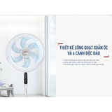 Quạt đứng điều khiển từ xa Tefal Turbo Silence VH679990