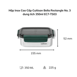 Hộp Inox Cao Cấp Cuitisan Bella nhiều dung tích
