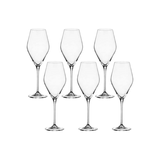 Set 6 ly vang trắng Loxia 470ml Crystal Bohemia