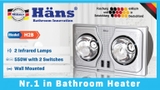 Đèn sưởi 2 bóng treo tường Hans H2B