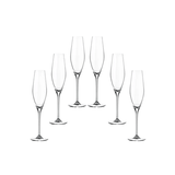 Set 6 ly champagne Loxia 210ml Crystal Bohemia