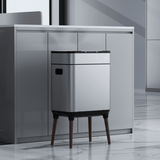 Thùng rác cảm ứng ELPHECO nắp inox 20 L có thùng rác rời bên trong, có chân & khử mùi ozone