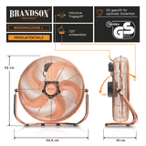 Quạt sàn Brandson 5 cánh đường kính 45 cm nội địa Đức