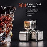 Set đá Inox không tan Kollea kèm 2 ly thủy tinh pha lê