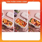 HỘP CƠM CẮM ĐIỆN ĐA NĂNG CAO CẤP 2 NGĂN - HẸN GIỜ - CHÍNH HÃNG BEAR DFH-P08A1