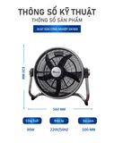 QUẠT SÀN CÔNG NGHIỆP TURBO 5 CÁNH SOWUN SW 810