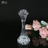 Chân nến pha lê Rogaska Crown Jewel 25cm màu trắng