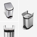 Thùng rác SimpleHuman cánh bướm 10L