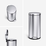 Thùng rác 30L SimpleHuman trụ tròn