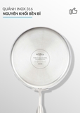 Quánh inox 316 đúc nguyên khối Haatz HYP318, size 18cm