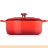 Nồi gang ovan LeCreuset Bräter Oval Evo 25cm Kirsche màu đỏ