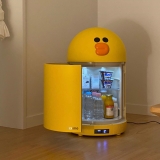 Tủ lạnh kiêm loa bluetooth siêu đỉnh linefriends gấu brown, vịt sally