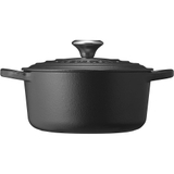 Nồi Gang LeCreuset Bräter rund Evo 18cm Schwarz Matt