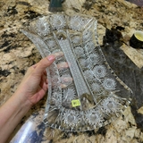 Đĩa Eo Pha Lê Mài Bohemia 32cm