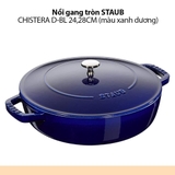 CHẢO SÂU - NỒI HẦM GANG STAUB CHISTERA D-BL24 - MADE IN FRANCE