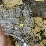 Đĩa Eo Pha Lê Mài Bohemia 32cm
