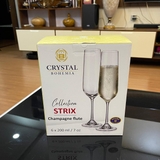 Bộ 6 ly uống sâm panh pha lê dòng Titanium Bohemia Strix 200ml