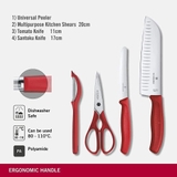 Set 4 món Victorinox đỏ cực đẹp và tiện ích