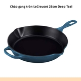 Chảo gang LeCreuset 26cm Karibik Blau deep teal