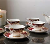 Bộ trà hoàng gia đỏ Imperial thiết kế đậm nét châu Âu