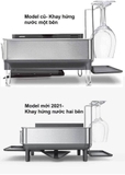 Giá úp bát inox Simplehuman - chống vân tay - luôn sáng bóng