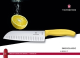 Dao làm bếp Santoku cạnh sáo 17cm chống bám dính Victorinox Thụy Sỹ