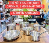 Bộ nồi Fissler Profi Original siêu cao cấp 6 món vung thép