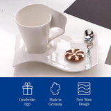 Set uống trà hoặc cafe 6 món Villeroy-Boch gồm 2 cốc, 2 thìa, 2 đĩa có hộp làm quà