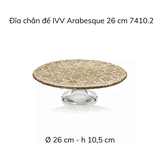 Đĩa chân đế IVV Arabesque Gold Leaf