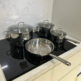 Bộ nồi WMF Astoria 4 món kèm quánh và chảo thép WMF 24cm