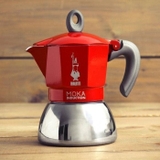 ẤM PHA CAFE BIALETTI MOKA EXPESSO ITALY 4 CỐC MẦU ĐỎ SIÊU ĐẸP