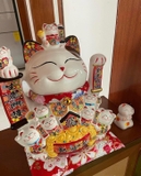 Mèo vẫy tay thần tài Maneki-neko - Sinh ý hưng long - Phát tài phát lộc, Hạnh phúc sung túc - 32cm