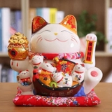 Mèo vẫy tay thần tài Nhật bản Maneki neko – 28cm