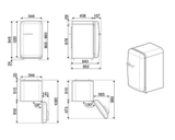 Tủ lạnh SMEG FAB10RCR5 (màu kem - 122L)