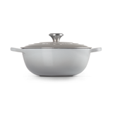 Nồi gang sâu lòng LeCreuset La Marmite Mist Grey 26cm