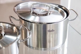 Bộ Nồi Fissler profi set 5 vung thép siêu cao cấp kèm quánh và chảo made in Germany