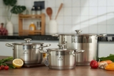 Bộ Nồi Kailer Inox 3 Món 5 Lớp Đáy KL-BN03