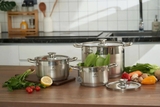 Bộ Nồi Kailer Inox 3 Món 5 Lớp Đáy KL-BN03