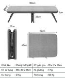 Giường gấp thông minh có bánh xe NIKITA NKT-Q125