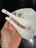 Thìa sứ Imperial trắng trơn set 6 cái