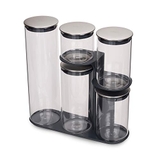 SET ĐỰNG THỰC PHẨM THUỶ TINH 5 MÓN JOSEPH JOSEPH PODIUM 100