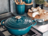 Nồi Gang sâu lòng LE CREUSET La Marmite Deep Teal 26cm