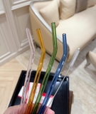 SET ỐNG HÚT THUỶ TINH MÀU SẮC 4 CÁI KÈM CHỔI ZWILLING 23CM